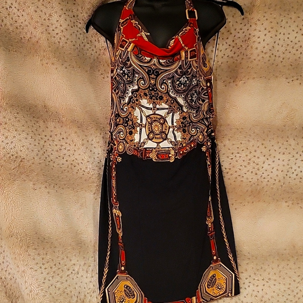 Cache Halter Dress- Medium